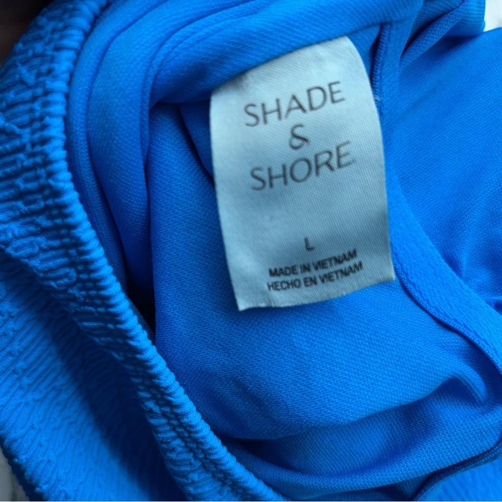 Shade & Shore Women's One Piece in Belted Vibrant Blue Size Large - Picture 6 of 8